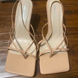 Public Desire slingback kitten heel strappy sandals